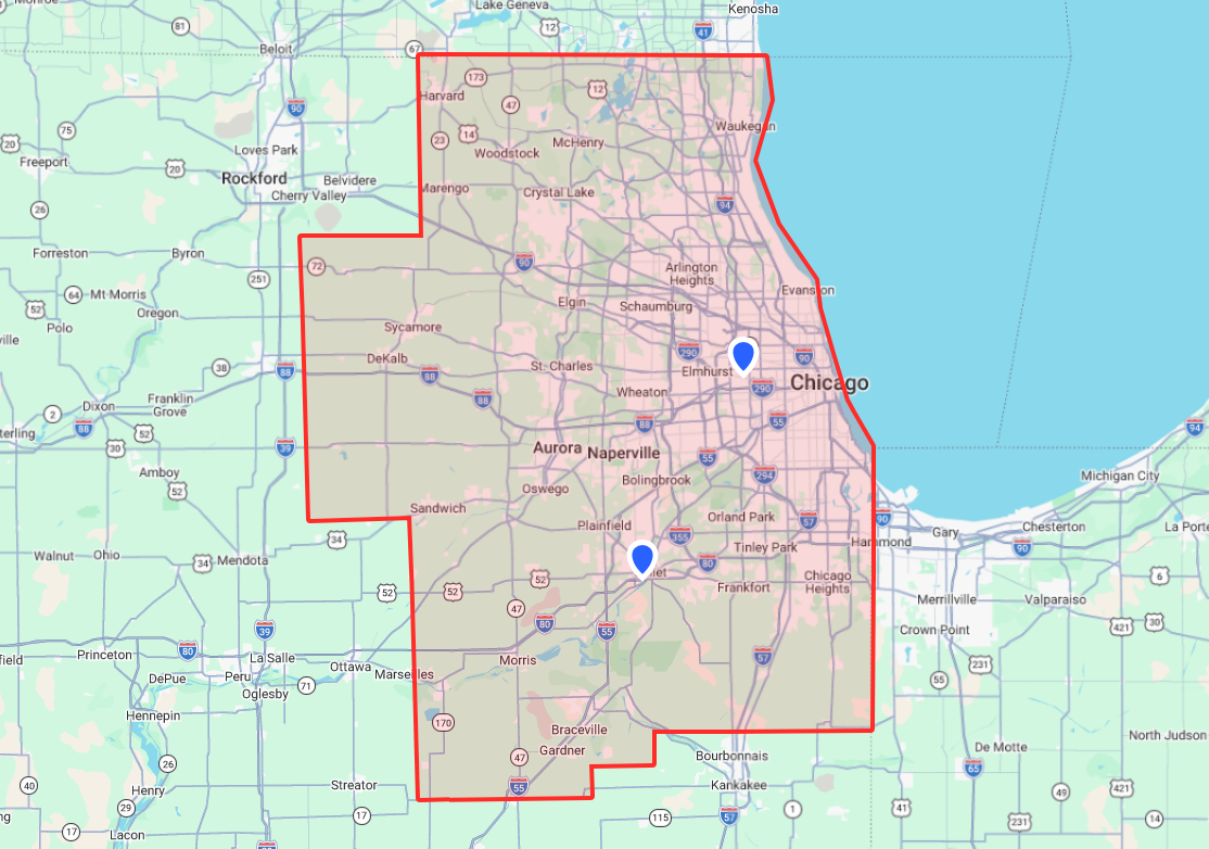 Service Area Map